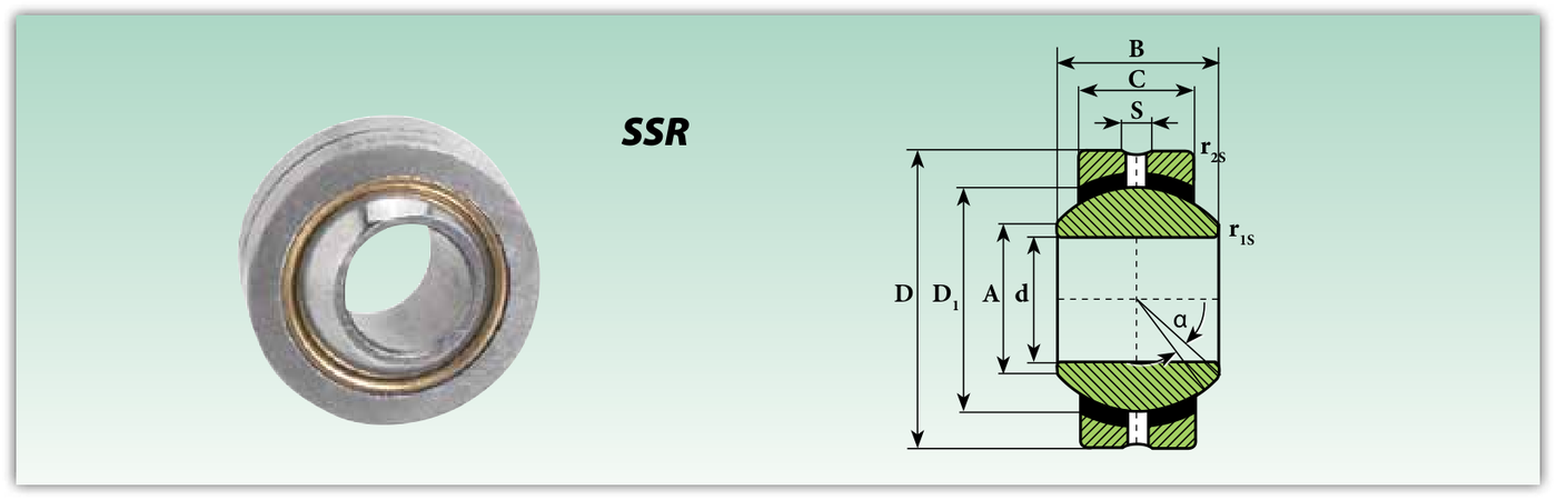 Конструкция и обозначения размеров (SSR)
